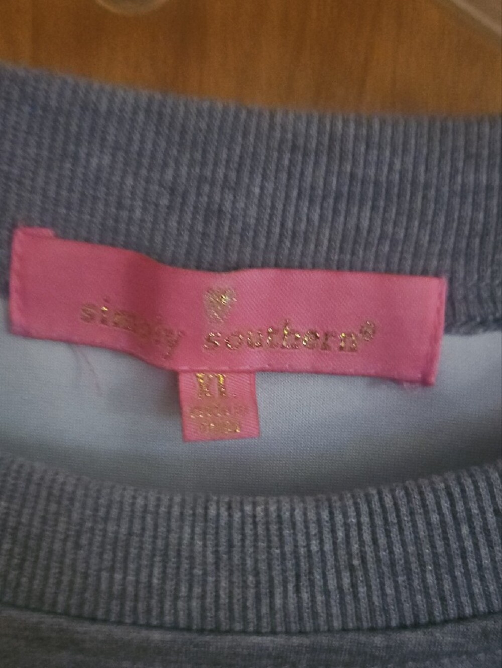 Simply Southern XL 'Classy Until The Game Starts' Sequin Sleeve Sweatshirt - Picture 2 of 2